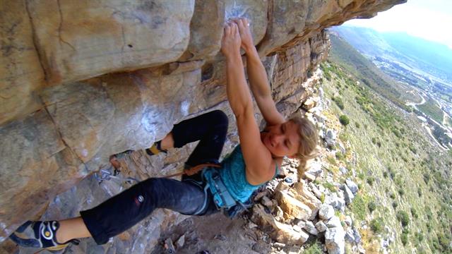 Hazel Findlay talks about her experiences being one of the few professional female rock climbers.
