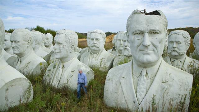 Why Is This Field Full of Huge Presidents?